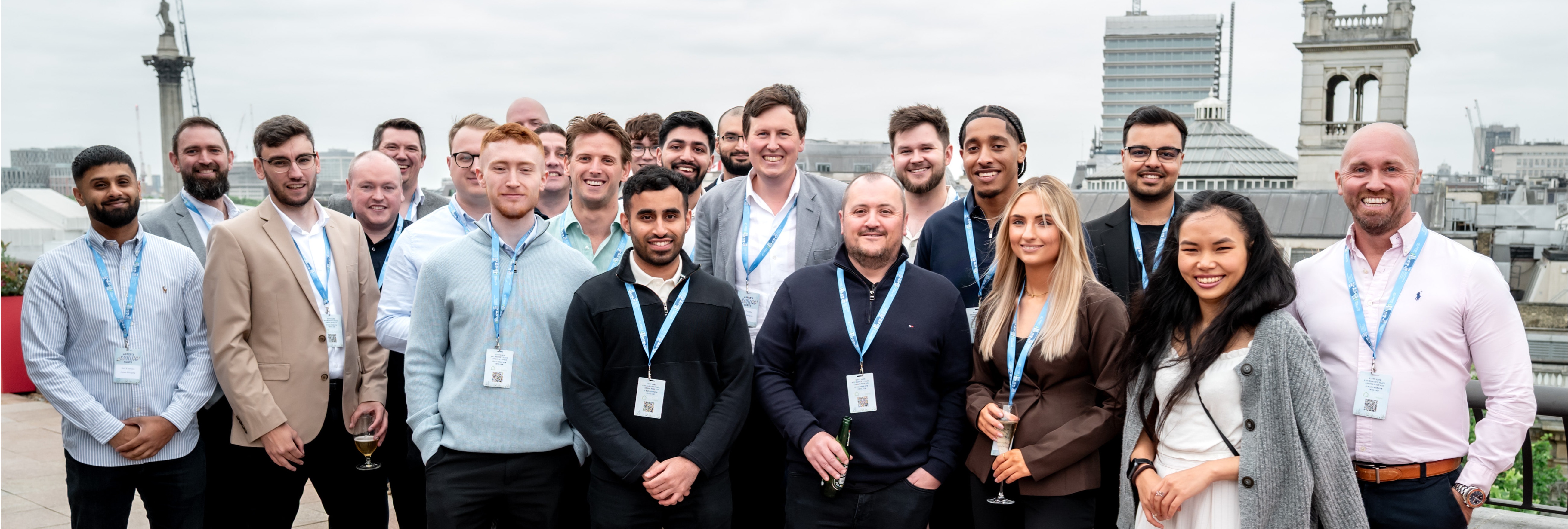 The Aspen Bridging team at its inaugural ‘Spring Party’ at the newly opened Kitty Hawk Rooftop Bar overlooking Trafalgar Square.
